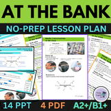 AT THE BANK lesson plan role-play vocabulary and speaking 