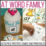 AT Word Family - Phonics Activities - Literacy Center -  W