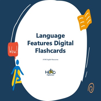 Preview of Language Features Flashcards (digital) ATAR English