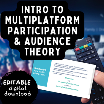 Preview of ATAR Film Media Unit 3 Participation Theory Multi Platform Case FTV Reality TV