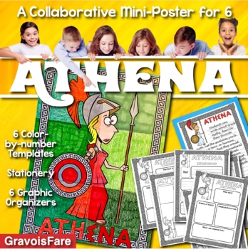 Preview of ATHENA — Greek Mythology Mini-Poster Project and Graphic Organizers Activity