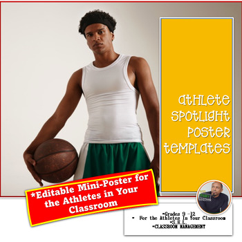 Preview of ATHLETE SPOTLIGHT MINI-POSTER TEMPLATES