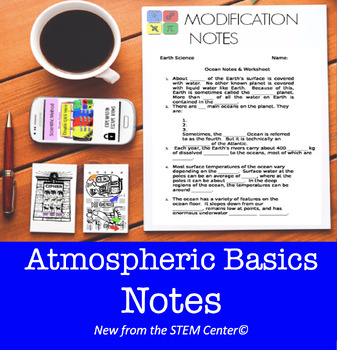 Preview of ATMOSPHERE NOTES for 504 & IEP's
