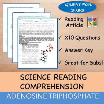 Preview of ATP - Reading Passage and x 10 Questions (EDITABLE)