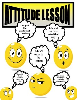 Preview of REAL WORLD LIFE SKILLS ATTITUDE LESSON WITH WORKSHEET