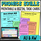 AU & AW : Phonics Activities for Older Students - Task Car