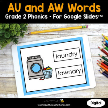 Preview of AU and AW Phonics Activities | Vowel Digraphs 2nd Grade Phonics