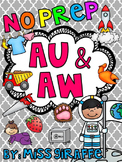 AU and AW Worksheets & Activities {NO PREP!} Vowel Teams W