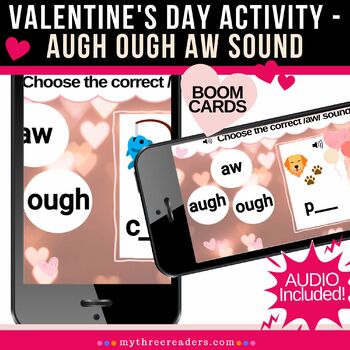 Preview of AUGH OUGH AW Valentine's Day themed digital Boom™ Activity