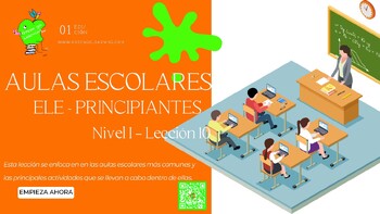 Preview of AULAS ESCOLARES/ Clase de Español de Nivel Básico / Vocabulario / ELE