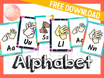 Preview of AUSLAN Alphabet - 26 Letter Posters
