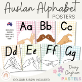 Auslan Alphabet Posters | Daisy Gingham Pastels Classroom Decor