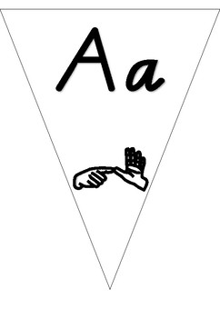 Preview of AUSLAN fingerspelling bunting!