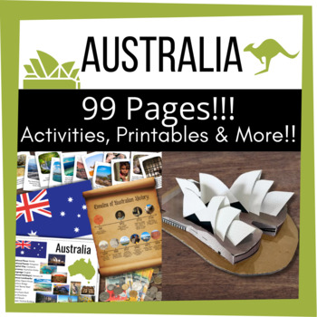 Preview of AUSTRALIA Oceania Unit Study Cultural Studies Educational Bundle Activities