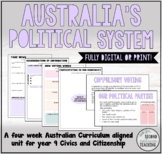AUSTRALIA'S POLITICAL SYSTEM - PRINT OR DIGITAL UNIT