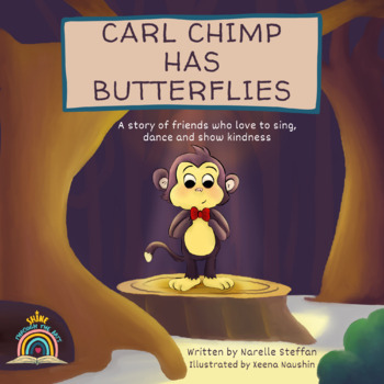 Preview of AUSTRALIAN CURRICULUM V9 Carl Chimp Has Butterflies Story Book