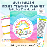 Australian Relief Teacher Planner | Editable & Undated