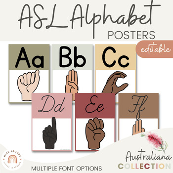 Preview of AUSTRALIANA ASL Alphabet Posters