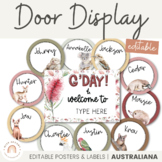 AUSTRALIANA Door Display | Flora and Fauna Classroom Decor