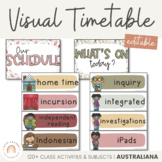 AUSTRALIANA Visual Timetable | Classroom Decor | Editable