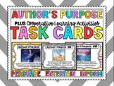 AUTHOR'S PURPOSE Task Cards  ( print & digital )