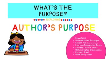 Preview of AUTHOR'S PURPOSE UNIT