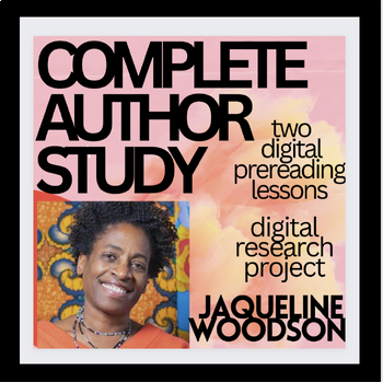 Preview of AUTHOR STUDY: J. Woodson, Brown Girl Dreaming, The Day You Begin, biogr template