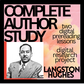 Preview of AUTHOR STUDY Langston Hughes: Thank You Ma’m, One Friday Morn & report template