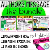AUTHORS MESSAGE Bundle Incl Reading Passages  Lesson & How