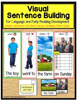 Preview of AUTISM and Special Education Visual Sentence Building for Early Readers