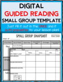 AUTOFILL | Guided Reading Lesson Plan Template | Digital &