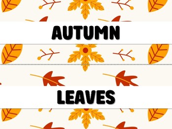 Preview of AUTUMN LEAVES TEACH US TO LET GO AND WELCOME NEW BEGINNINGS. Autumn Bulletin