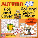 AUTUMN Math | Roll and Cover + Color | Colour Games | Add 