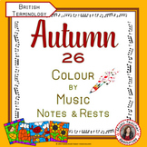 AUTUMN Music Activities l Music Colouring Pages