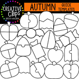 AUTUMN Quick Templates {Creative Clips Digital Clipart}