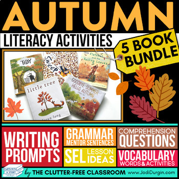 Preview of AUTUMN READ ALOUD ACTIVITIES first day of fall picture book companions