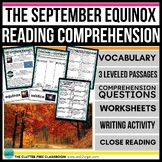 AUTUMN Reading Comprehension Passage Questions Fall Nonfic