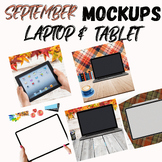 AUTUMN TABLETS MOCKUPS : September display photos ( person