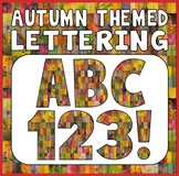 AUTUMN THEMED LETTERS, NUMBERS AND PUNCTUATION - DISPLAY L