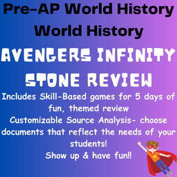 Preview of AVENGERS INFINITY STONE 5-DAY REVIEW- Recap before finals!! Skills focused games