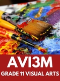 Preview of AVI3M Course Binder-Grade 11 Visual Arts