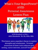 AVID & ASCA Aligned Personal Awareness What's Your SuperPo