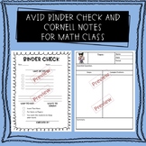 AVID Binder Check and Cornell Notes for Math Class