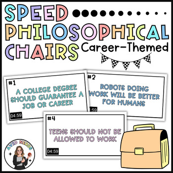Preview of AVID Career Debate Activity - Speed Philosophical Chairs for Team Building