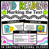 AVID Close Reading Strategy and Comprehension Practice - Marking the Text 