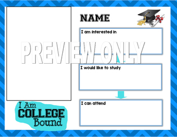 Preview of AVID College Bound Goal Setting Editable