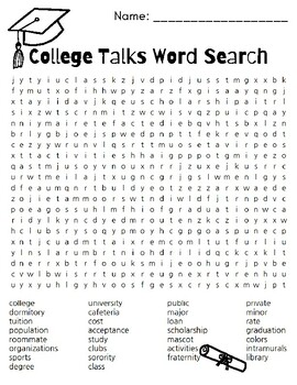 Preview of AVID College Talks Word Search