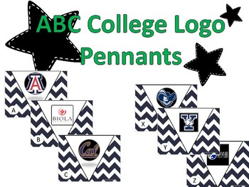 Preview of " AVID " ABCs College logo Pennants FREE