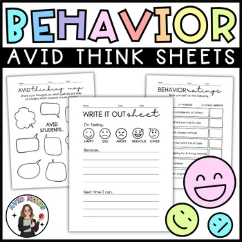 Preview of AVID Contract Review and Behavior Mistake Packet