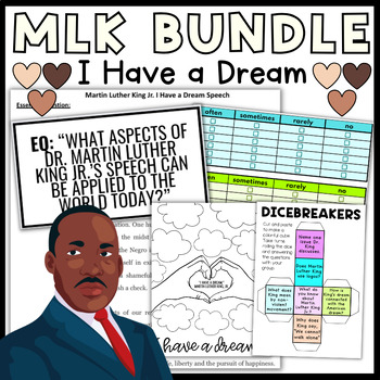 Preview of Dr. Martin Luther King, Jr. "I Have a Dream" Speech Actvities